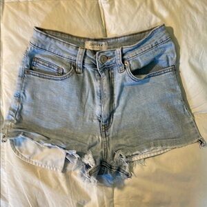 Just USA Women's Faded Blue Jean Shorts